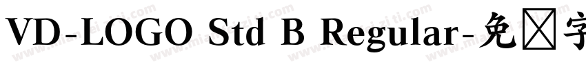VD-LOGO Std B Regular字体转换